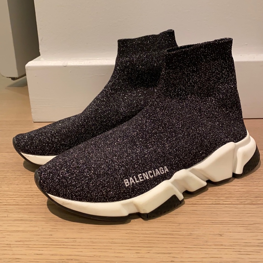 Balenciaga Lurex Speed stretch-knit sneakers (ORIGINAL)